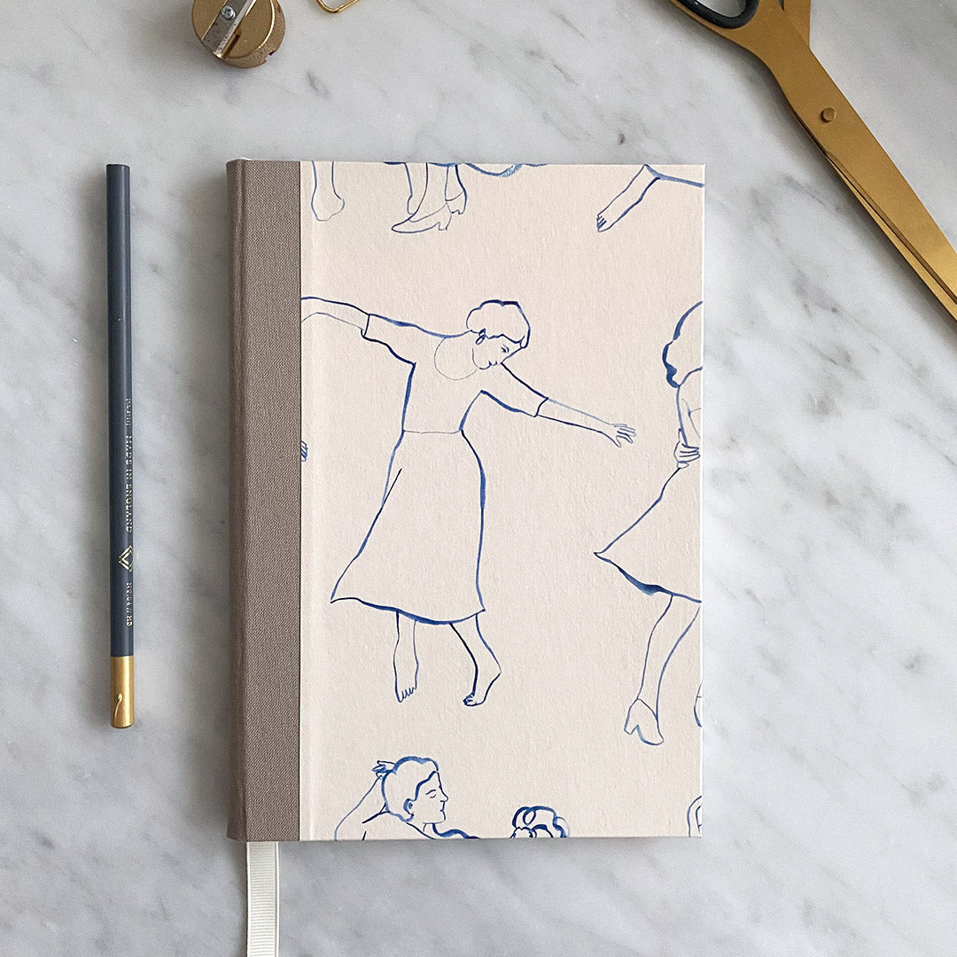 Handmade A5 Notebook with Dancing Figures 1
