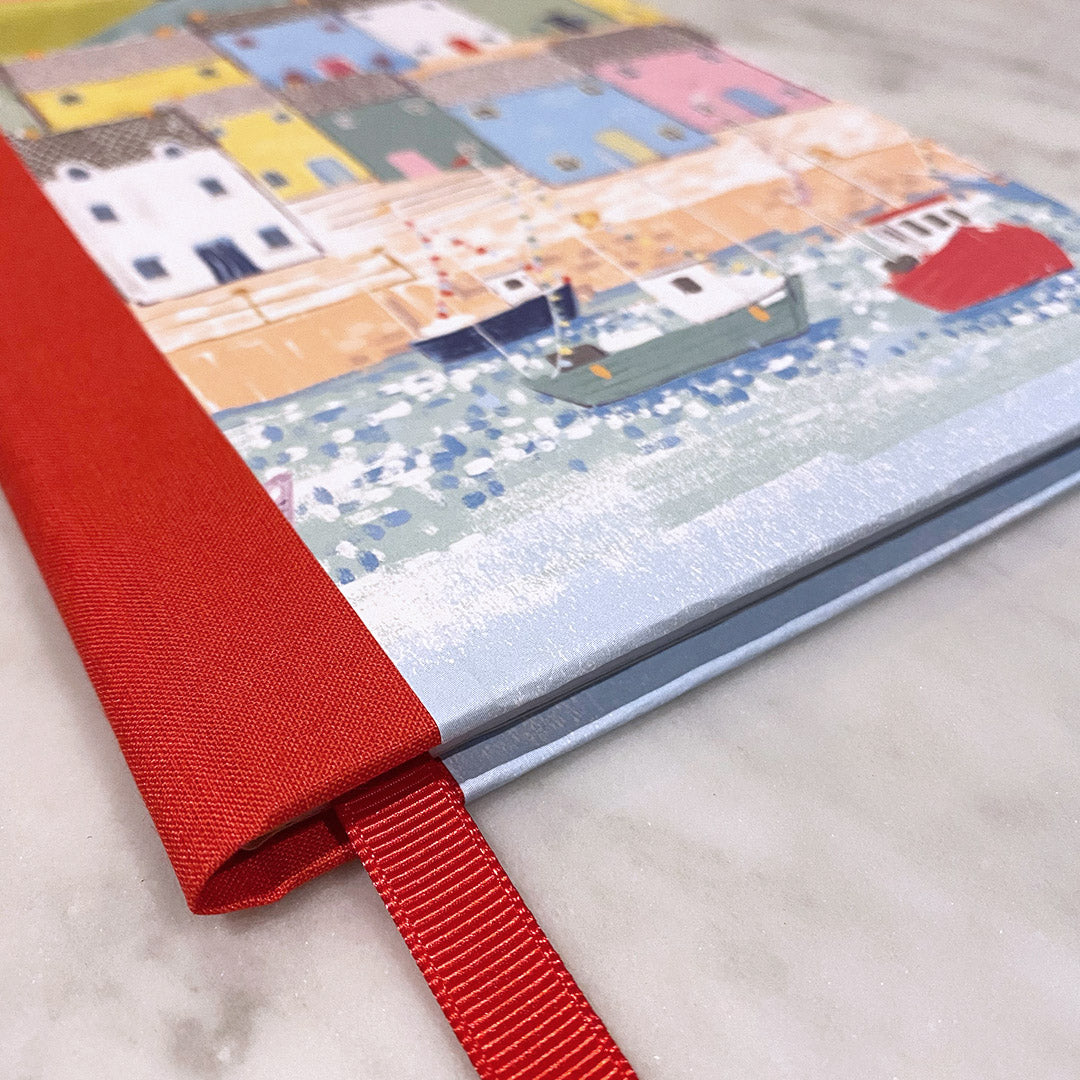 Handmade A5 Notebook with Coastal & Boat Design