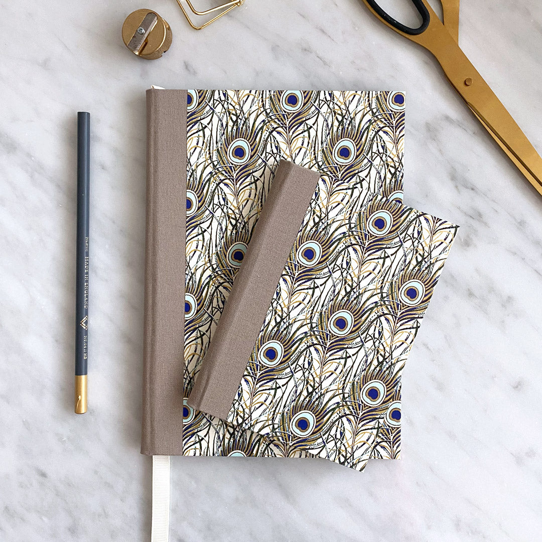 A5 Notebook with Peacock Design