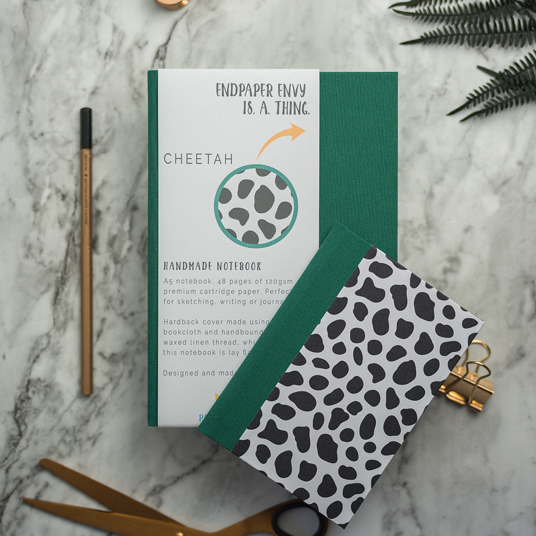 A5 Notebook with Cheetah Print