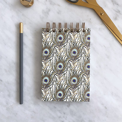 A6 Wirebound Sketchbook with GF Smith Textured Paper Peacock