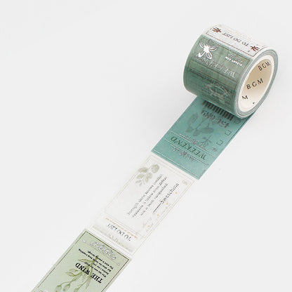 BGM Washi Tape - Botanical & Tickets