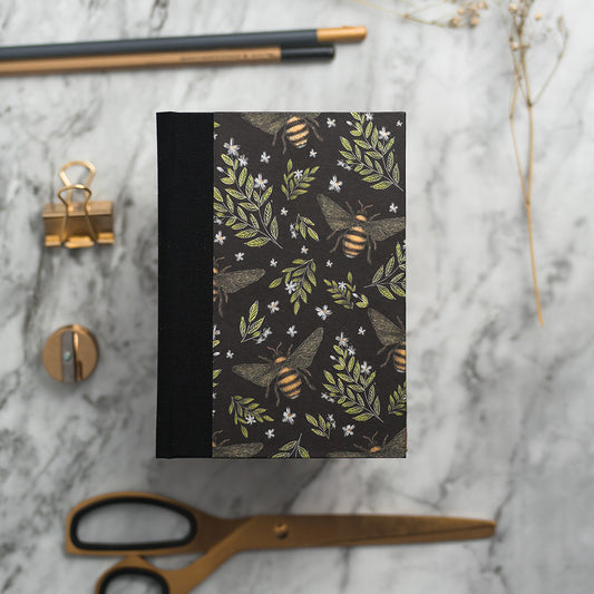 A6 Pocket Notebook with Bumblebee Design