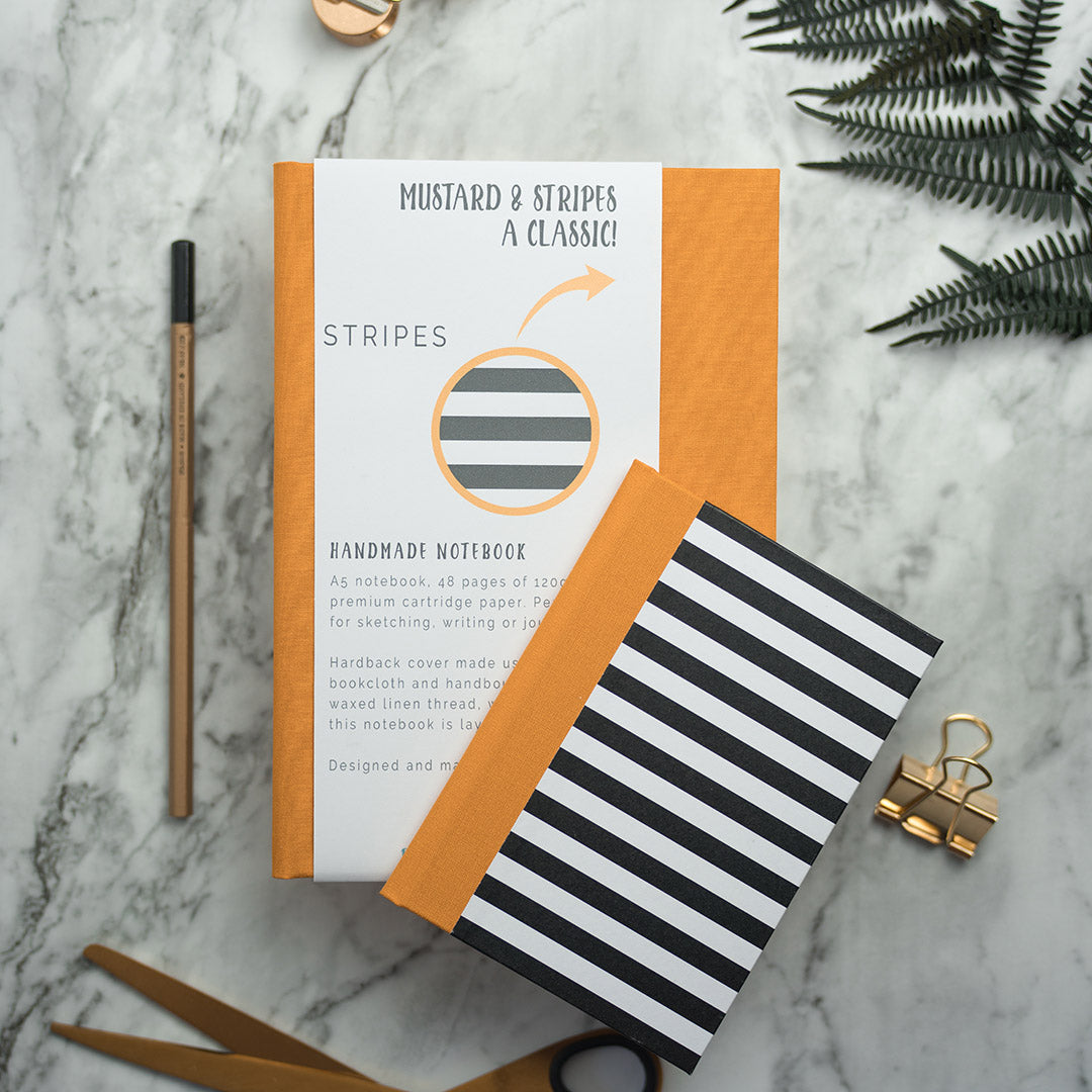 A6 Pocket Notebook with Stripes