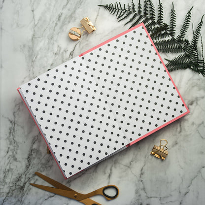 A5 Notebook with Polka Dots